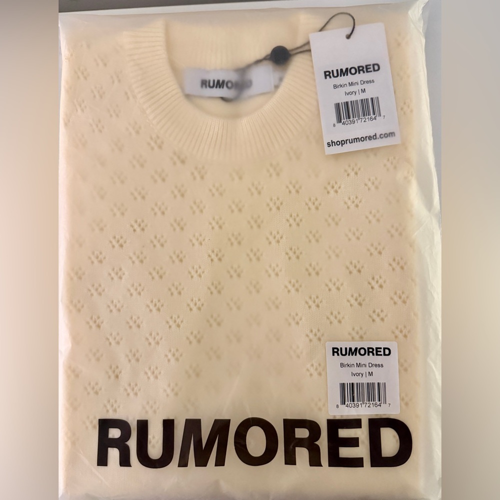 Rumored Cream Mini Dress - Picture 3 of 3